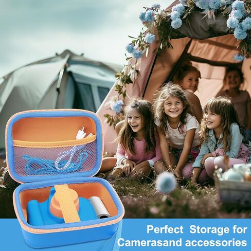 حافظة كاميرا TUNYINSH للأطفال لكاميرات الفيديو الرقمية Goopow/Seckton/YEEHAO/Desuccus/CIMELR/ENGUNS/HOOMOON/Agoigo للأطفال والأطفال، أفضل هدية لعيد الميلاد في عيد الميلاد (أزرق داكن) in Kuwait