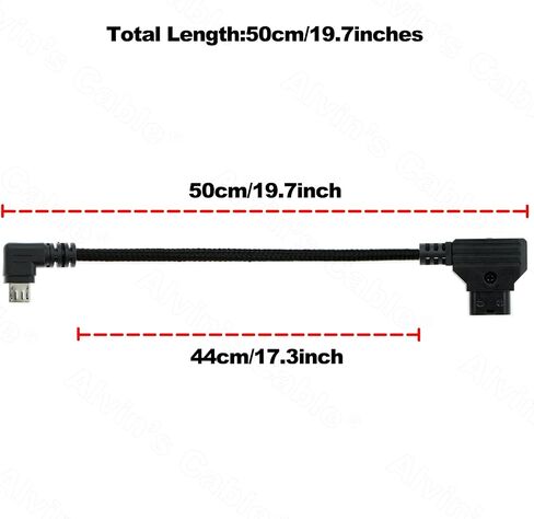 Motor-Power-Cable for Tilta-Nucleus-Nano Micro-USB Right-Angle to D-Tap Alvin's Cables in Saudi Arabia