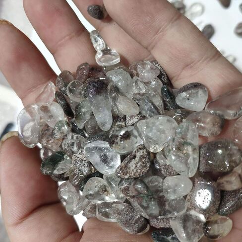 IMALY Amazonite Tumbled Chips Stone Polished Crushed Healing Crystal Quartz Pieces Irregular Shaped Stones for Home Decorative Stones Vases Plants Succulents 0.5lb in Saudi Arabia