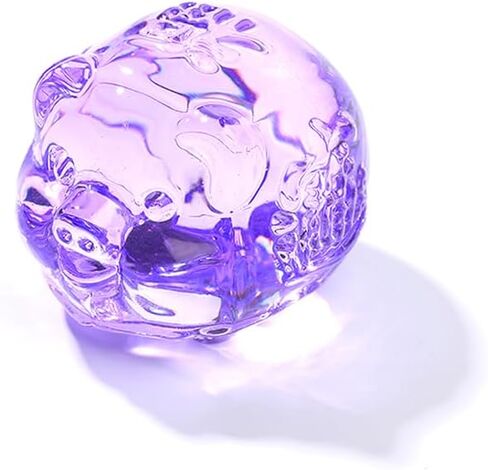 2inches K9 Crystal Pig Figurine Miniatures Glass Animal Pig Pet Miniature House Decoration Zodiac Crafts Cute Ornaments Kids Gifts (Black) in Saudi Arabia