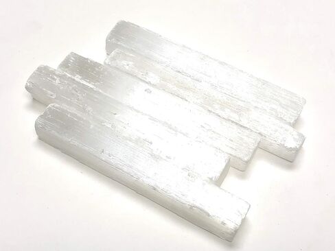 Zentron Natural Selenite Sticklets Bulk Raw Log Crystals (5 Sticks) in Saudi Arabia