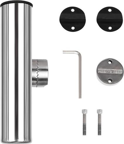 Amarine Made 4pcs Stainless Steel Fishing Rod Holder with Clamp on for Rails 7/8" to 1" in Saudi Arabia
