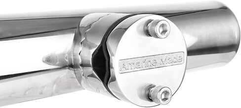 Amarine Made 4pcs Stainless Steel Fishing Rod Holder with Clamp on for Rails 7/8" to 1" in Saudi Arabia