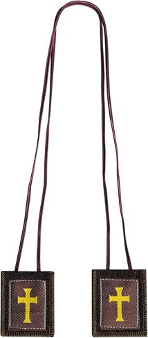 Scapulars Catholic,3 Pack Bulk Brown Scapular Of Our Lady Of Mount Carmel,Escapularios Catolicos Scapular Catholic Gift For Women Man,Mexican Catholic Decor Religious Statues Wall Cross Art Decoration in Kuwait