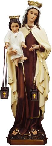 Scapulars Catholic,3 Pack Bulk Brown Scapular Of Our Lady Of Mount Carmel,Escapularios Catolicos Scapular Catholic Gift For Women Man,Mexican Catholic Decor Religious Statues Wall Cross Art Decoration in Kuwait