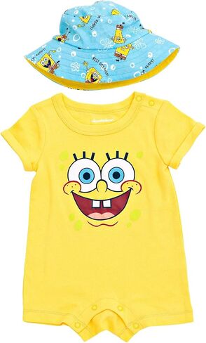 SPONGEBOB SQUAREPANTS Baby Romper and Hat Newborn to Infant in Saudi Arabia