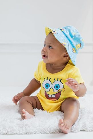 SPONGEBOB SQUAREPANTS Baby Romper and Hat Newborn to Infant in Saudi Arabia