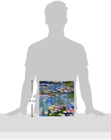 3dRose ct_155655_1 Water Lilies by Claude Monet-Impressionism-Impressionist Water Lilies on Pond-Famous Fine Art Ceramic Tile, 4-Inch in Saudi Arabia