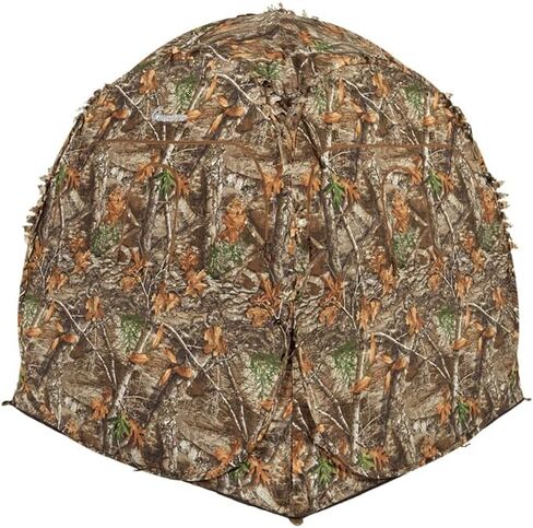 Ameristep Doghouse Lightweight Durable Hunting Spring Steel Ground Blind with 8 Windows & Backpack Carrying Case - 2 Hunters Concealment - Easy Setup & Takedown - Canada Compliant in Saudi Arabia