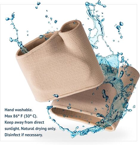 Metatarsal Pads for Women and Men Ball of Foot Cushion - Gel Sleeves Cushions Pad - Fabric Soft Socks for Supports Feet Pain Relief (Beige) Large in Kuwait