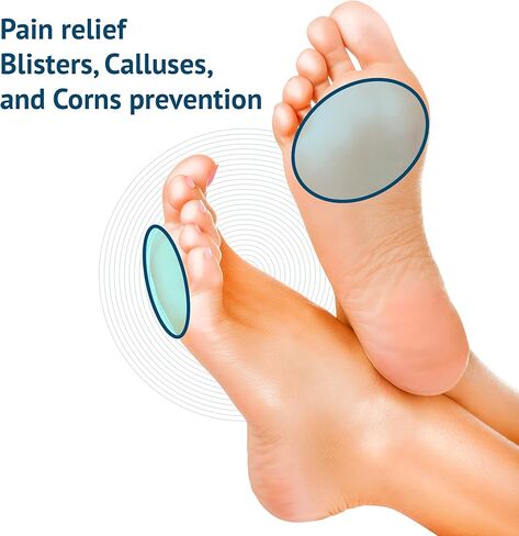 Metatarsal Pads for Women and Men Ball of Foot Cushion - Gel Sleeves Cushions Pad - Fabric Soft Socks for Supports Feet Pain Relief (Beige) Large in Kuwait