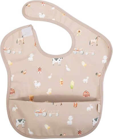 Ali+Oli Smock Bibs for Babies, BPA-Free Oeko-Tex Certified, Waterproof Baby Smock, Machine Washable, Toddlers Ages 6m+ in Saudi Arabia