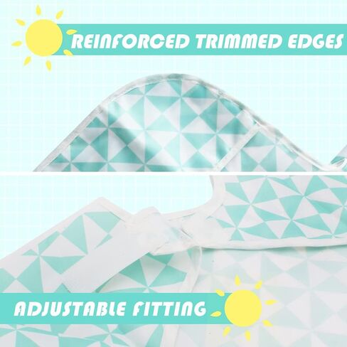 ليتل ديمسم مريلة طعام مقاومة للماء باكمام طويلة للرضع والاطفال الصغار مع جيب للجراء والكلاب بلون اخضر, 7-36 Month in Kuwait