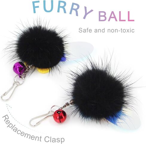 SONGWAY Cat Toy Wand Replacement - 10 Pieces Insect Butterfly Cat Toys, Cat Feather Toy Refills, Cat Teaser Wand Attachments, Interactive Cat Toys for Indoor Cats in Saudi Arabia
