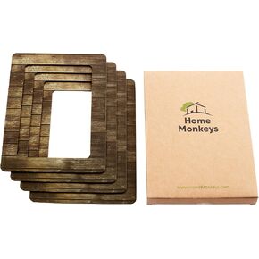 إطار صور مغناطيسي قوي بسمك إضافي 4 × 6 من HomeMonkeys من 4 قطع مغناطيس لتزيين أنيق شفاف سهل التغيير in Kuwait