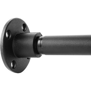 قضيب ستارة Furtrop Premium عالي التحمل وقابل للتعديل مع مجموعة مقابس، أسود (29-63.5) in Kuwait