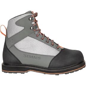 Simms Tributary Rubber Sole Wading Boots for Adults - Fishing Boots with Lace-Up Closure, Ankle Support and Traction Control - Striker Grey - 8 in Kuwait