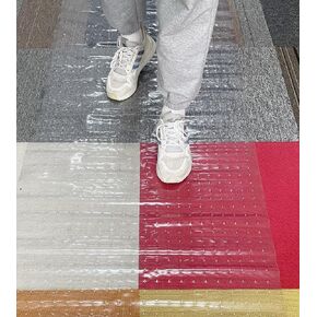 واقيات سجادة بلاستيكية شفافة من الفينيل PVC، سجادة حماية للسجاد ذات الوبر المنخفض مع دعامة مرصعة (عرض 27 بوصة × طول 6 أقدام) in Kuwait