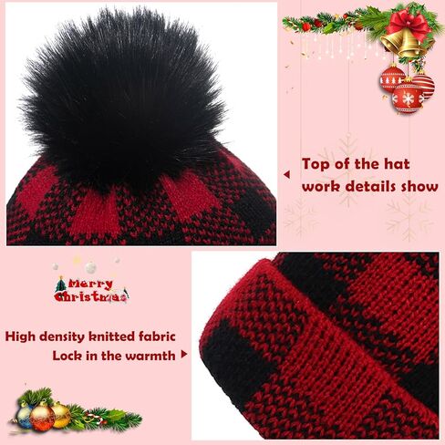 قبعة كريسماس منقوشة كلاسيكية حمراء وسوداء مناسبة للحفلات التنكرية in Kuwait