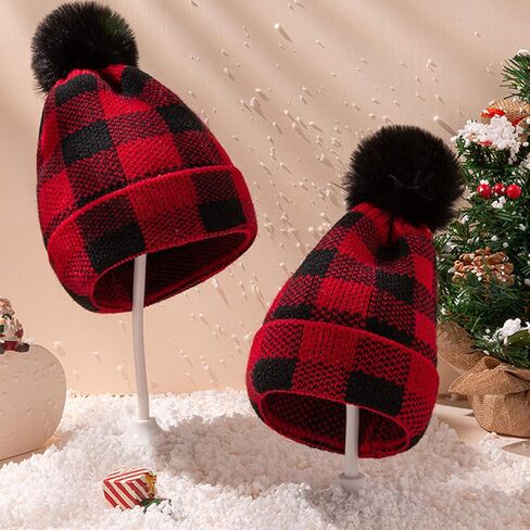 قبعة كريسماس منقوشة كلاسيكية حمراء وسوداء مناسبة للحفلات التنكرية in Kuwait
