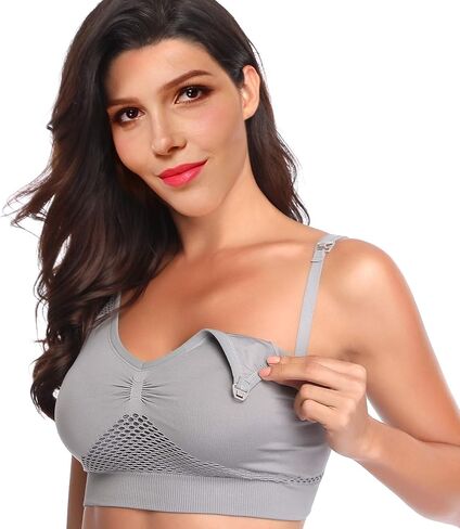 GXXGE Womens Push Up Nursing Bra Seamless Maternity Bra Sleeping Maternity Bralette for Breastfeeding in Kuwait