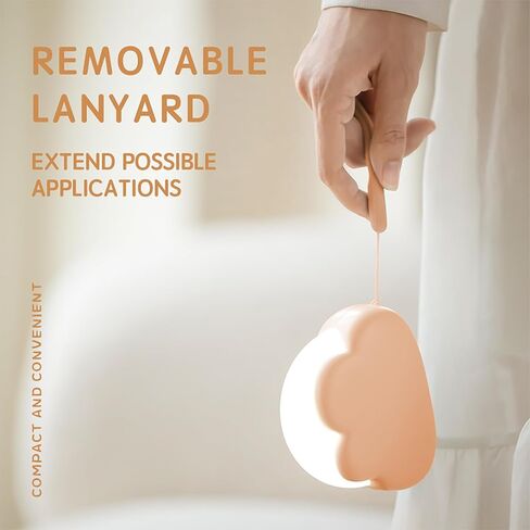 Portable LED Night Light, Cute Cloud Mini Desk Lamp with 4 Working Modes, Rechargeable Kids Night Light for Camping, Bedside Lamp for Bedroom Nightlights [with Wrist Strap] [with USB Cable] in Kuwait