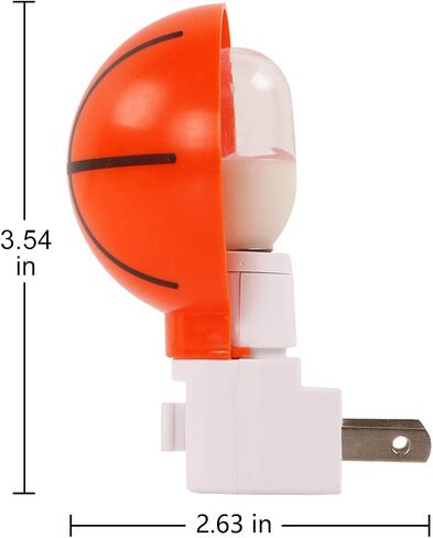 2 Pack Warm White - LED Plug-in Night Light - Baseball | Take Good Care Children Sleep in Saudi Arabia
