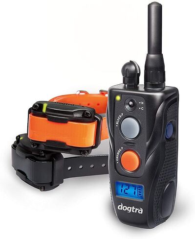 Dogtra 282c Ultra-Compact Two Dog Training Collar - Bark Collar for Large Dog, Dog Shock Collar, 1/2 Mile Range, E-Collar with Remote, 127-Level Static Stimulation, Vibration, LCD Screen, Rechargeable in Saudi Arabia