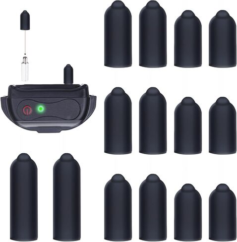 24 Pcs Dog Shock Collar Rubber Tips,Training Collar Replacement Parts Dog Collar Silicone Covers Training Rubber Tips Column Conductive Rubber Sleeve for Pet Dog Training Collars in Kuwait