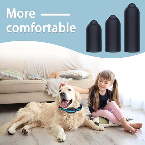 24 Pcs Dog Shock Collar Rubber Tips,Training Collar Replacement Parts Dog Collar Silicone Covers Training Rubber Tips Column Conductive Rubber Sleeve for Pet Dog Training Collars in Kuwait