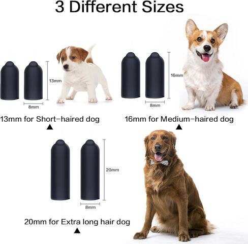 24 Pcs Dog Shock Collar Rubber Tips,Training Collar Replacement Parts Dog Collar Silicone Covers Training Rubber Tips Column Conductive Rubber Sleeve for Pet Dog Training Collars in Kuwait