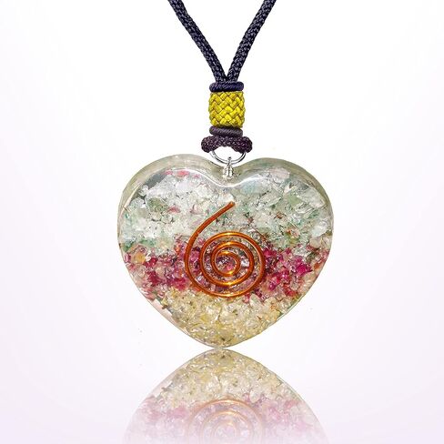 هرم أورغون - هرم نقود كريستالي ثلاثي - مولد الطاقة يعزز الثروة والازدهار مع الأفينتورين الأخضر والعقيق الأحمر والسترين - يجذب المال والنجاح مع كريستالات لاكي أورغون in Kuwait