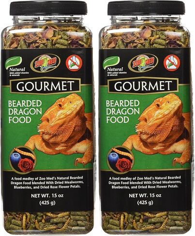 Zoo Med 2 Pack of Gourmet Bearded Dragon Food, 15 Ounces each in Saudi Arabia