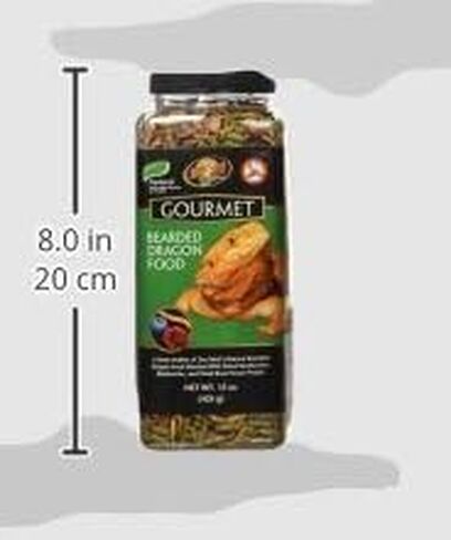 Zoo Med 2 Pack of Gourmet Bearded Dragon Food, 15 Ounces each in Saudi Arabia