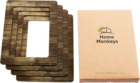 إطار صور مغناطيسي قوي بسمك إضافي 4 × 6 من HomeMonkeys من 4 قطع مغناطيس لتزيين أنيق شفاف سهل التغيير in Kuwait