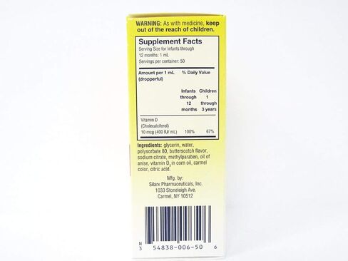 Silarx Aqueous Vitamin D Oral Drops 50ml by Silarx in Saudi Arabia