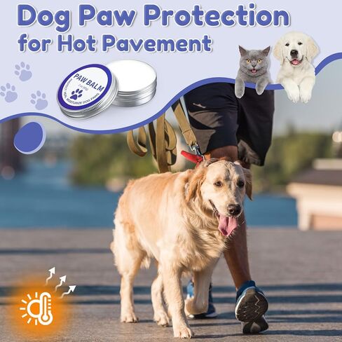 Heigble 4 Pack Dog Paw Balm 8 oz (240 g) Moisturizing Dog Paw Balm Dog Paw Wax Dog Paw Protection for Hot Pavement Moisturizing Cream for Paws, Snout and Elbows Moisturizer for Cracked Paws in Kuwait