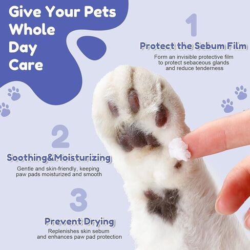 Heigble 4 Pack Dog Paw Balm 8 oz (240 g) Moisturizing Dog Paw Balm Dog Paw Wax Dog Paw Protection for Hot Pavement Moisturizing Cream for Paws, Snout and Elbows Moisturizer for Cracked Paws in Kuwait