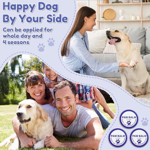 Heigble 4 Pack Dog Paw Balm 8 oz (240 g) Moisturizing Dog Paw Balm Dog Paw Wax Dog Paw Protection for Hot Pavement Moisturizing Cream for Paws, Snout and Elbows Moisturizer for Cracked Paws in Kuwait
