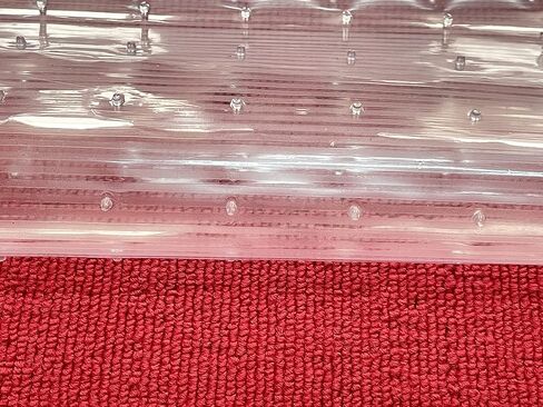 واقيات سجادة بلاستيكية شفافة من الفينيل PVC، سجادة حماية للسجاد ذات الوبر المنخفض مع دعامة مرصعة (عرض 27 بوصة × طول 6 أقدام) in Kuwait