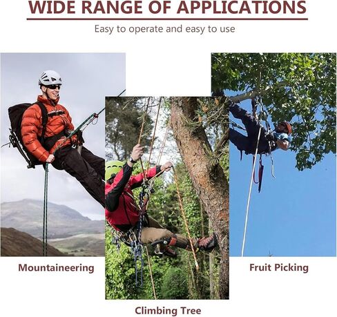 AMSOAN BJFASTLT Tree Climbing Spikes Non-Slip 2 Gear (with Safety Belt) Aluminum Pole Spurs Adjustable Spikes for Hunting Observation, Fruit Picking in Kuwait