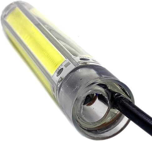 PYLITE DC12V 50W 6000Lumens COB عكس الضوء LED تحت الماء قارب الجليد الصيد ضوء مبتكر مدمج غاطس ليلة الصيد إغراء الطعم مكتشف الأسماك مصباح مع كابل 5 متر in Saudi Arabia