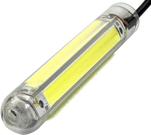 PYLITE DC12V 50W 6000Lumens COB عكس الضوء LED تحت الماء قارب الجليد الصيد ضوء مبتكر مدمج غاطس ليلة الصيد إغراء الطعم مكتشف الأسماك مصباح مع كابل 5 متر in Saudi Arabia