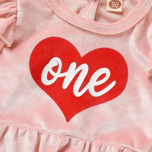 ملابس عيد الميلاد الأولى للفتيات من GRNSHTS بدلة رومبير مخملية بعمر سنة واحدة + رباط رأس 2 قطعة ملابس سحق الكيك in Kuwait