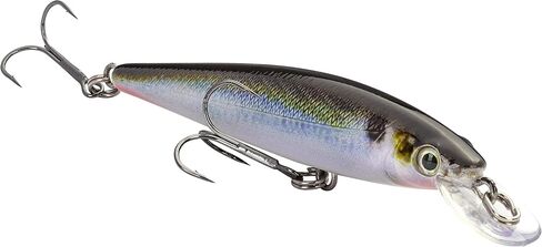 Strike King (HCKVDJ100-699 KVD Jerkbait 100 2-Hook Fishing Lure, 699 - Natural Shad, 1/4 oz, 3 5/8" in Saudi Arabia