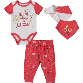 Harry Potter Baby Boys Bodysuit Jogger Pants 3 Piece Set in Kuwait