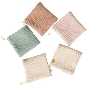 Labstandard 5 قطع منشفة طفل Facecloth منشفة حمام الطفل منديل القطن ملابس التجشؤ لينة ماصة الشاش رياض الأطفال منشفة الرياضة هوديس الرجال in Kuwait