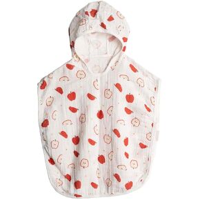 100% Cotton Muslin Baby Bath Poncho - Soft & Absorbent Hooded Towel for Infants & Toddlers, Lightweight and Breathable,Baby Shower (Daisy)