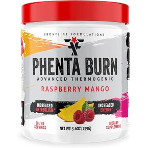 Phenta Burn, Increased Energy and Endurance, Amazing Flavors, Veteren Owned and Operated (60 Servings, Gummy Worms)