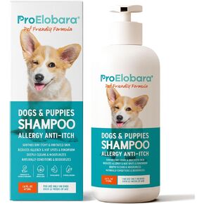 Dog Shampoo for Allergies and Itching: Dog Shampoo - Dog Shampoo for Smelly Dogs - Pet Shampoo for Dogs - Dog Allergy Shampoo - Shampoo for Dogs - Anti Itch Dog Shampoo - Dog Shampoo - 16.9fl.oz/500ml in Kuwait